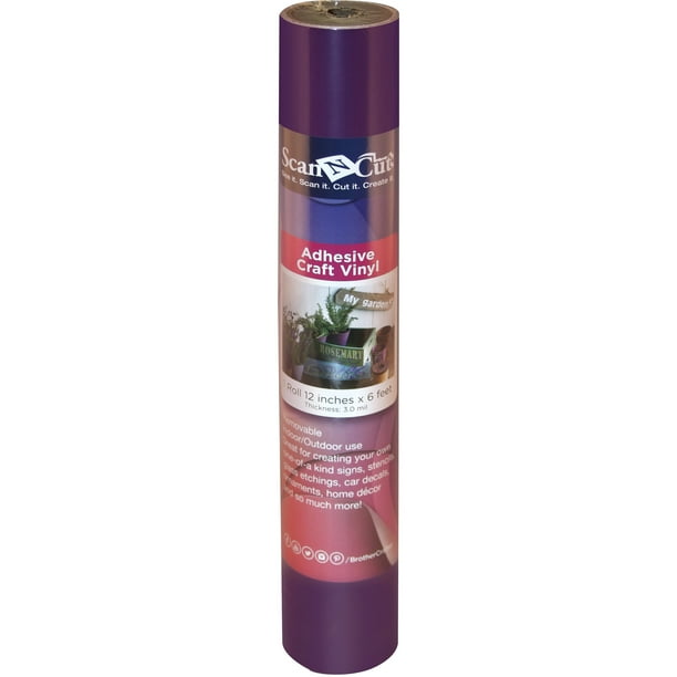 Brother 6-Feet Roll Plum Adhesive Craft Vinyl CAVINYLPM